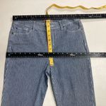 Chico's CHICO’S Fabulously Slimming Women’s Blue & White Striped Ankle Jeans Size 0 US S Photo 9