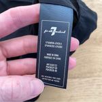 7 For All Mankind Mini Ruffle Strap Tank in Jet Black Photo 4