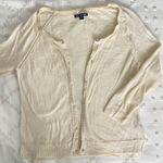 American Eagle Vintage  Cream Button Up Cardigan Crop Cottagecore Feminine Spring Photo 8