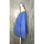 Ny&co NY &  Women's Blue V-Neck‎ Pullover Sweater Size Large Long Sleeve Photo 4