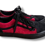 Vans Old Skool Velvet Black Red Parisian Night Sneakers Women's 11 / Men's 9.5 Photo 0