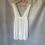 Eberjay Eberjey Sara Grand Ivory Chemise Lace trim Nightgown V-Neck Size Small Coquette Photo 1