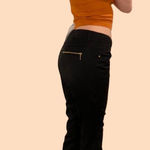 H&M Y2k black capris with gold zippers 🥂 Photo 0