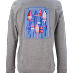 Vineyard Vines “Buoy Crazy” Women’s Gray Long Sleeve Top Photo 0