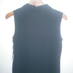 Apt. 9  6 Sleeveless Soft Shirt Dress Black Button Down Front Funeral New! Photo 5