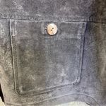 Dressed by David Dart Large Brown Embroidered 100% Genuine Leather Button Jacket Photo 6