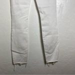 Paige Crisp White Distressed Skinny Jeans Photo 9