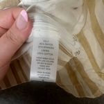 BY TOGETHER Women Size Small Shyanne Stripe‎ Cropped Top short sleeve Tan Photo 1