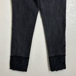 Ann Taylor  The Skinny Light Washed Black Denim Lace-Hem Ankle Jeans, Size 8P Photo 7