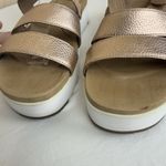 UGG  Braelynn Metallic Gold Leather Straps Platform Sandal Womens Size 10 Photo 11