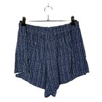Aerie Navy Blue & White Printed High Rise Soft Shorts M Photo 1