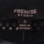 Premise Studio Womens Elbow Sleeve Crochet Open Front Cardigan Black Small NWT Photo 3