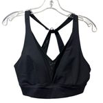 Ziya Active One More Rep Black Adjustable Mesh Bra Size Medium Photo 3