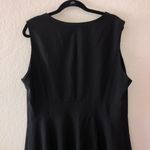 Avenue Dress Black Sweetheart Neck Sleeveless Dress LBD Sz 20 EUC Swing Skirt Photo 9