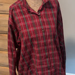 Patagonia  Red and Gray Plaid Button Down 100% Cotton Shirt Photo 0