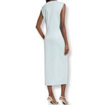 Open Edit NWT  Faux Wrap Slip On Dress In Teal Mist Photo 1