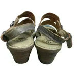 Fly London  Women’s EU 37 US 6.5-7 Leather‎ Wedge Sandals Leather Strappy Boho Photo 4