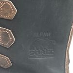 Sorel Vintage: ™ ✪ Alpine Felt Lined Wool Trim Leather Lug Sole Boots ✪ Black Photo 10