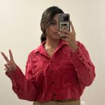 Urban Outfitters Pink Cropped Shirt Photo 1