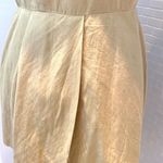 YL by Yair silk/linen golden khaki short sleeve tunic/ skirt suit.Size 6.Vintage Photo 7