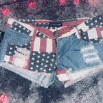 Hot Topic American Flag Denim Shorts / Meileiya  Photo 0