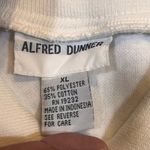 Alfred Dunner  XL Floral Embroidered Polo  White Short Sleeve Textured Sweater Photo 1