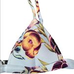 Triangl Light Blue Orange Purple Multicolor Lightly Padded Bikini Top Size Small Photo 2