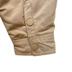 ZARA  Woman Beige Quilted Water-Repellent Puffer Overshirt Jacket Size Large Photo 8