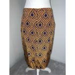 100% Silk Skirt w/ Pockets by Mooiloop sz 38|8 Blue Photo 3