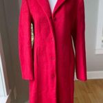 Vintage The Limited Classic Red Wool Mohair Long Dress Coat Size Small Photo 0