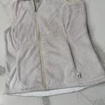 The North Face Full Zip Fleece Ivory White Vest w/Pockets Women’s XL Fuzzy Soft Photo 1