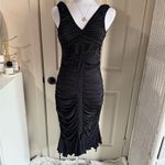 Sue Wong Y2K Deadstock Bodycon Midi Sexy Timeless LBD Ethereal Whymsy Dress Photo 11