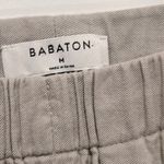 Babaton Aritzia Dexter Pull On Linen Blend Pants Trace Khaki Tan Medium Cropped Photo 4