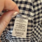 Loft NWT  Fit and Flare Dress Gingham Check Black
White Size 12 Photo 3