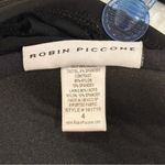 Robin Piccone One Piece Swimsuit Ruched Spaghetti Straps Gold Black Size 4 Beach Photo 7
