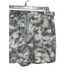 Lounge Shorts Tie Dye Soft High Rise Adjustable Drawstring Knit Gray Medium NWOT Photo 2
