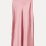 ZARA  skirt midi satin tube aline Casual summer vacation Bohemian  Photo 7