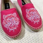 Kenzo Tiger Embroidered Pink Canvas Espadrilles Size 37 EU / 7 US Photo 3