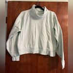 Under Armour Mint  cropped fleece wrap neck sweater size M Photo 0