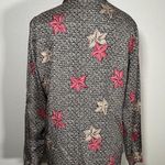 The Vintage Shop Vintage 70s 80s Leaf Print Bow Blouse Photo 2