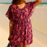 Lands' End Floral Print Coverup Dress Womans Size M/L Photo 0
