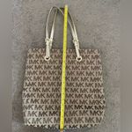 Michael Kors Authentic  Tote Bag Shoulder Purse "MK" Print Photo 10