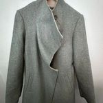 Laundry by Shelli Segal | Wool Blend Wrap Trench Coat Gray Nude Belt | Small Photo 3