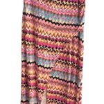 BODEN Side Split Jersey Midi Skirt Multi Textured Ikat Pink Size 8 Photo 0