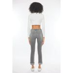 KanCan JANIS HIGH RISE SLIM STRAIGHT JEANS Size 30 Black Photo 9