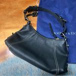 Dooney & Bourke  Mini East West Slouch Black Leather Bag Silver Accents Photo 8