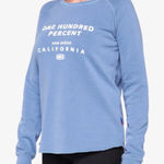 NWT 100% Blue THORUNN Fleece Pullover Crewneck Sweatshirt Size M Photo 0