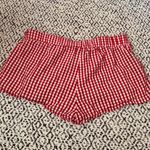 Edikted  Red Gingham Boxer Shorts Photo 1