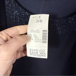 Catherines NWT  2 Piece Starburst Shimmer Tank/Cardigan Sheer Navy Size 26W Photo 10