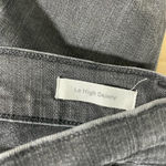 frame denim Women's Black Le High Skinny Ripped Raw Hem Ankle Jeans - Size 30 Photo 6